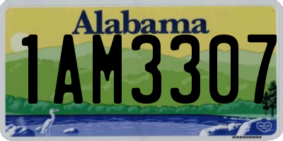 AL license plate 1AM3307