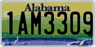 AL license plate 1AM3309