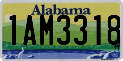 AL license plate 1AM3318