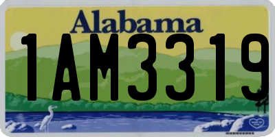 AL license plate 1AM3319