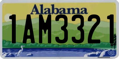 AL license plate 1AM3321
