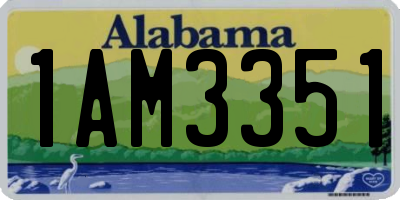 AL license plate 1AM3351