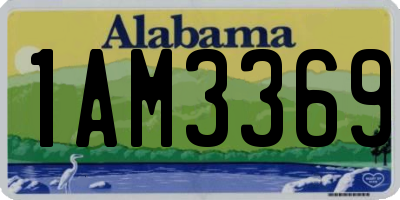 AL license plate 1AM3369