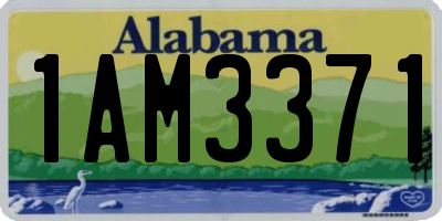 AL license plate 1AM3371