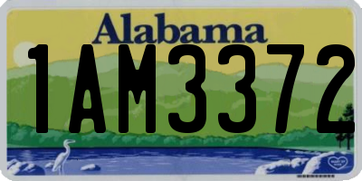 AL license plate 1AM3372