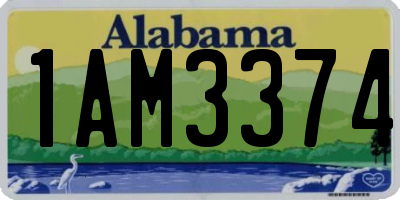 AL license plate 1AM3374