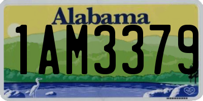 AL license plate 1AM3379