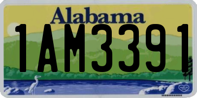 AL license plate 1AM3391