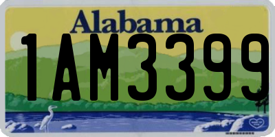 AL license plate 1AM3399