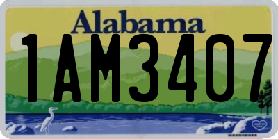 AL license plate 1AM3407