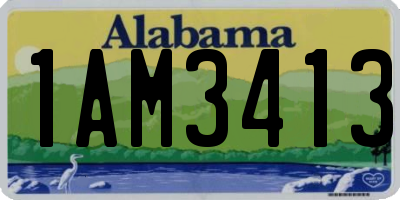 AL license plate 1AM3413