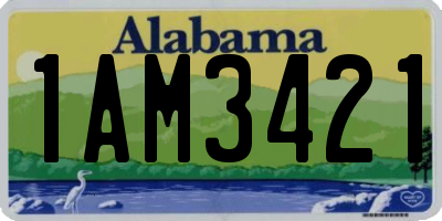 AL license plate 1AM3421