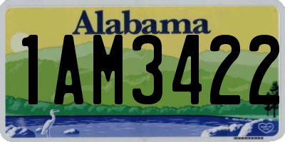 AL license plate 1AM3422