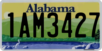 AL license plate 1AM3427