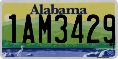 AL license plate 1AM3429
