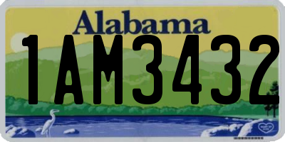 AL license plate 1AM3432
