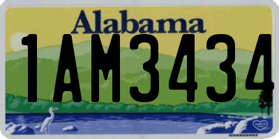 AL license plate 1AM3434