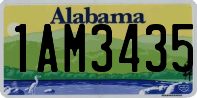 AL license plate 1AM3435