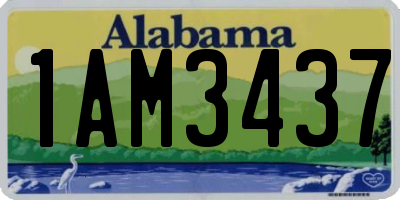 AL license plate 1AM3437