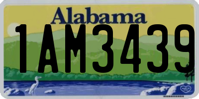 AL license plate 1AM3439