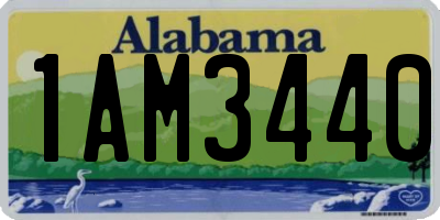 AL license plate 1AM3440