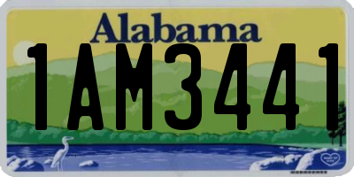 AL license plate 1AM3441