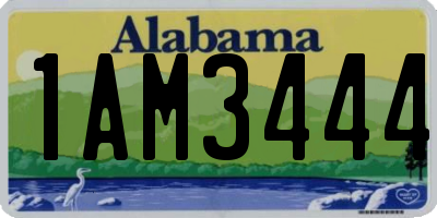 AL license plate 1AM3444