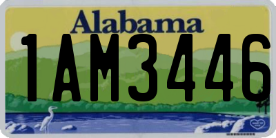 AL license plate 1AM3446