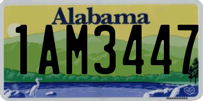 AL license plate 1AM3447