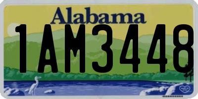 AL license plate 1AM3448