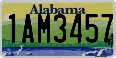 AL license plate 1AM3457