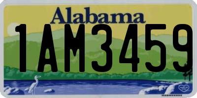 AL license plate 1AM3459