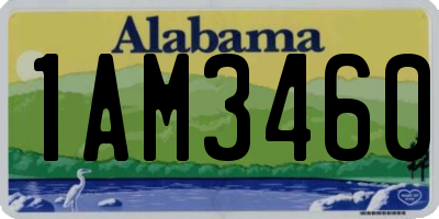 AL license plate 1AM3460
