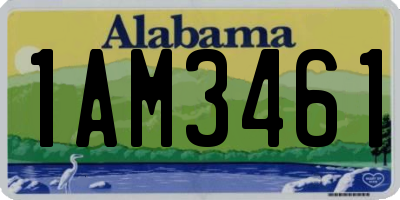 AL license plate 1AM3461