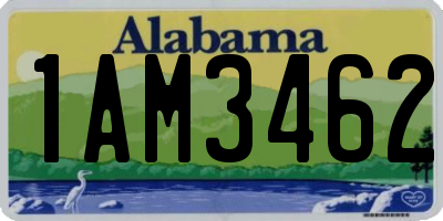 AL license plate 1AM3462