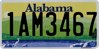 AL license plate 1AM3467