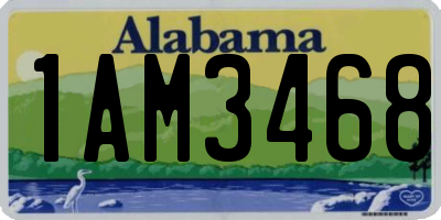 AL license plate 1AM3468