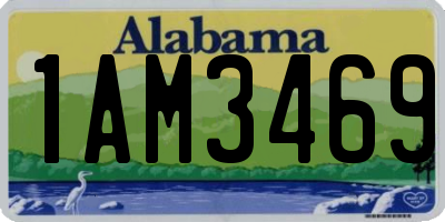 AL license plate 1AM3469