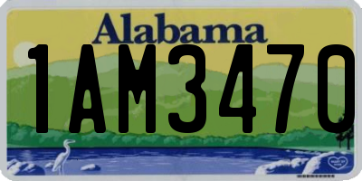 AL license plate 1AM3470