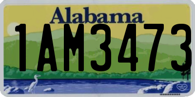 AL license plate 1AM3473