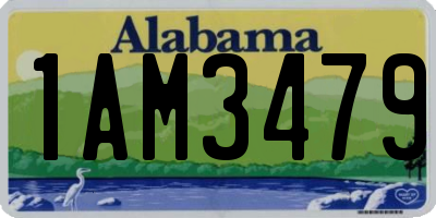 AL license plate 1AM3479