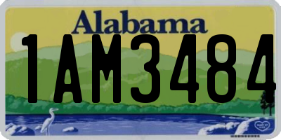 AL license plate 1AM3484