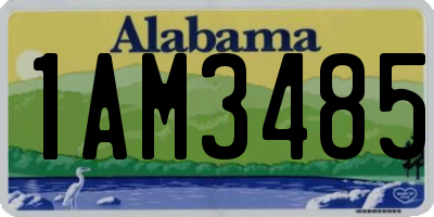 AL license plate 1AM3485