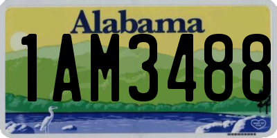 AL license plate 1AM3488
