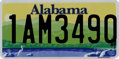 AL license plate 1AM3490
