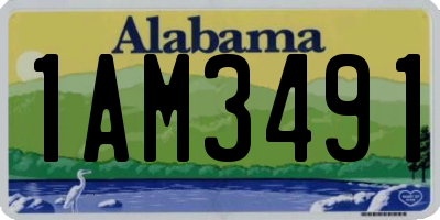 AL license plate 1AM3491