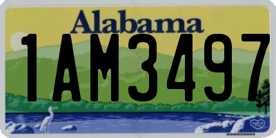 AL license plate 1AM3497
