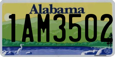 AL license plate 1AM3502