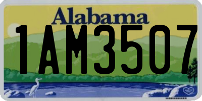 AL license plate 1AM3507