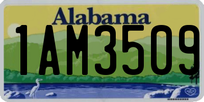 AL license plate 1AM3509